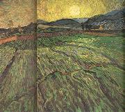 Enclosed Field with Risihng Sun (nn04), Vincent Van Gogh